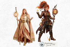 The Lantern Guild Clipart, Alchemy Fantasy Characters PNG Product Image 11