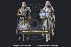 The Lantern Guild Clipart, Alchemy Fantasy Characters PNG Product Image 3