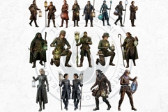 The Lantern Guild Clipart, Alchemy Fantasy Characters PNG Product Image 4