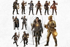 The Lantern Guild Clipart, Alchemy Fantasy Characters PNG Product Image 5