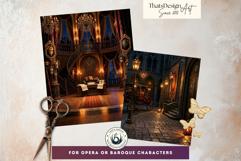 Velvet Mascarade Backdrops and Baroque Fantasy Interiors Product Image 3