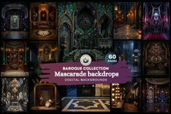 Velvet Mascarade Backdrops and Baroque Fantasy Interiors Product Image 1