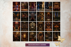 Velvet Mascarade Backdrops and Baroque Fantasy Interiors Product Image 4