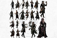 Velvet Mascarade Clipart for Junk Journals and Sublimation Product Image 4