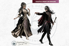 Velvet Mascarade Clipart for Junk Journals and Sublimation Product Image 9