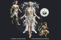 The Vernal Rebirth Dark Fantasy Clipart and Backgrounds Product Image 3