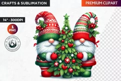 Christmas Gnome Clipart, Gnome png, christmas clipart,winter Product Image 1