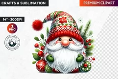 Christmas Gnome Clipart, Gnome png, christmas clipart,winter Product Image 1
