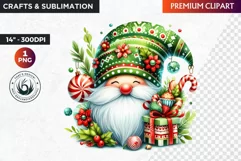 Christmas Gnome Clipart, Gnome png, christmas clipart,winter Product Image 1
