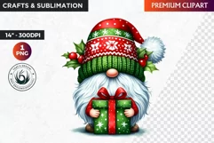 Christmas Gnome Clipart, Gnome png, christmas clipart,winter Product Image 1