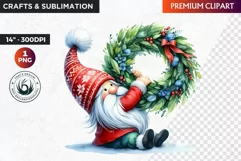 Christmas Gnome Clipart, Gnome png, christmas clipart,winter Product Image 1