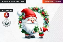 Christmas Clipart, gnome png,gnome clipart,gnome sublimation Product Image 1