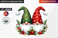 Christmas Gnome Clipart, Gnome png, christmas clipart,winter Product Image 1