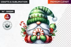 Christmas Clipart, gnome png,gnome clipart,gnome sublimation Product Image 1