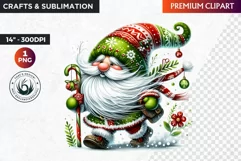 Christmas Clipart, gnome png,gnome clipart,gnome sublimation Product Image 1