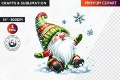 Christmas Clipart, gnome png,gnome clipart,gnome sublimation Product Image 1