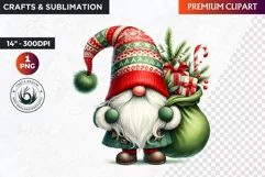 Christmas Gnome Clipart, Gnome png, christmas clipart,winter Product Image 1