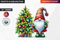 Christmas Gnome Clipart, Gnome png, christmas clipart,winter Product Image 1