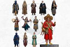Historical figures clipart set, rulers, scholars, inventors Product Image 13