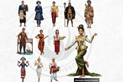 Historical figures clipart set, rulers, scholars, inventors Product Image 5