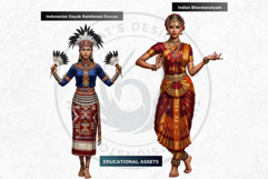 Historical figures clipart set, rulers, scholars, inventors Product Image 6