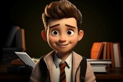 3D Character Child Boy Translator with relevant environment Product Image 1