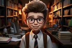 3D Character Child Boy Translator with relevant environment Product Image 1