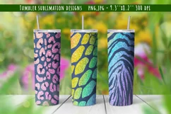 60 Modern tumbler designs with animal glitter pattern Product Image 1