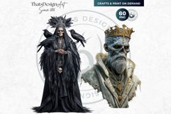 Undead Nobles, Dark Fantasy Skeleton &amp; Lich Clipart PNG Product Image 10