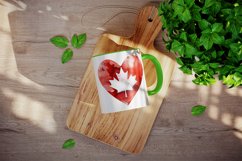 60 watercolor Canada day canadian flag maple leaf hockey polar bear beaver syrup design wrap sublimation bundle for mug