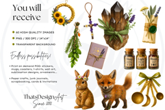 Witchy Nature Cliparts witchcraft Apothecary PNG Product Image 2