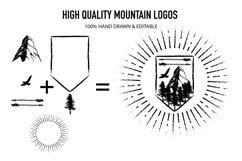 Logo creator Kit| Mountain Adventure Product Image 4