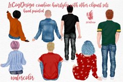 Hairstyles clipart,Girls and Male Hairs,Short Gray Hairstyle Product Image 3