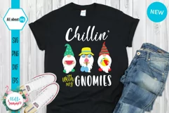 Chillin' with my Gnomies Svg, Summer Gnomies Svg Product Image 1