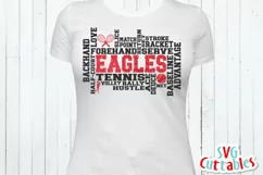 Tennis SVG | Tennis Word Art | Shirt Design Product Image 2