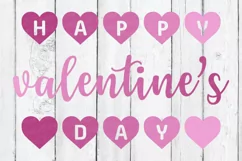 Happy Valentine's Day with Heart SVG | Valentine Sublimation Product Image 3