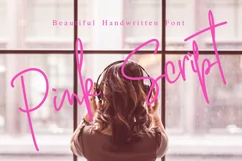 Pink Script - Beautiful Signature Font - Free Font Of The Week Product Image 1