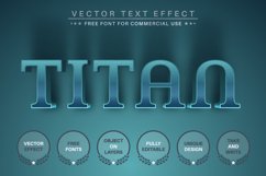 Blue Titan - Editable Text Effect, Font Style Product Image 1