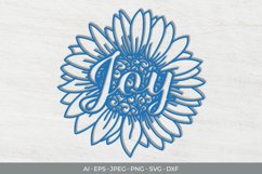Floral Joy Papercut SVG Product Image 1