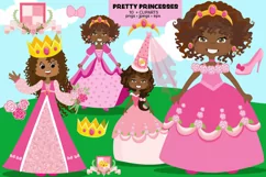 African Princess Clipart - African American princesses Product Image 1
