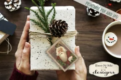 Printable Christmas Tags - Sheet Music Santa - PDF and JPG Product Image 2