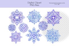 Snowflakes Clipart - PNG Files Product Image 3
