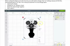 Vase of flowers card! Now compatible with the Cricut Joy!! Product Image 3