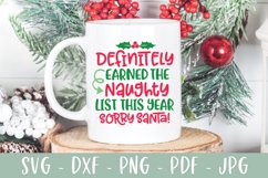 Funny Christmas SVG - Funny Naughty List SVG Product Image 4