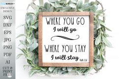 Where You Go I Will Go Where You Stay I Will Stay Product Image 1