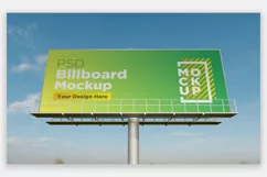 Billboard Sign Mockup Front View Product Image 1