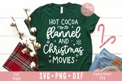 Hot Cocoa Flannel And Christmas Movies SVG Product Image 1