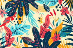 Colorful Floral Background Wallpaper Product Image 1