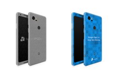 Google Pixel 2 XL Vinyl Skin Design Mockup 2017 Front-Back Product Image 1