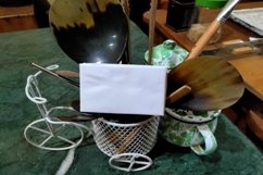 The mockup material of the bicycle basket contains a spoon Product Image 1